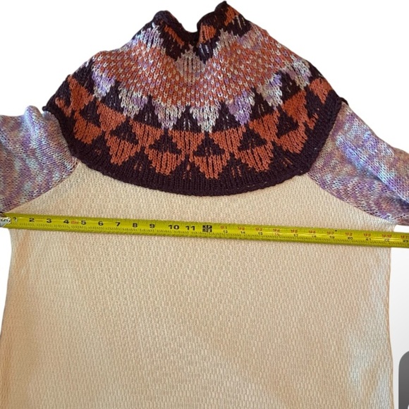 Free People “swit the small stuff “ mock turtleneck in cream. Size large - Picture 3 of 8